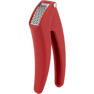 Kuhn Rikon Easy-Clean Garlic Press, No Need to Peel, 7 Red
