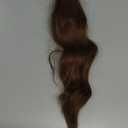 Felendy Ponytail Extension, 18" Wrap Around Long Ponytail Hair Extensions Wavy Curly Clip in Pony Tails Hairpieces For Women (Dark Black)