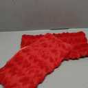 Valentines Day Pillow Covers 18x18in Set of 2, Plush Fluffy Pillow Case 3D Love Heart Pillow Covers for Couch, Sofa, Bed Home Indoor Outdoor Holiday Decor (red)