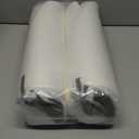 AAAAAcessories D-Shaped Chair Cushions, 2" Thick Dining Chair Pads with Ties and Removable, Machine-Washable Cover, 17" x 16", Set of 2, Brown Checkered