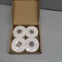 Preboun 4 Rolls Christmas Velvet Ribbon for Gift Wrapping 24 Yards Total Frayed Edge Velvet Silk Ribbon for Christmas Wedding Baby Shower DIY Crafts Decor(Khaki,1 Inch)