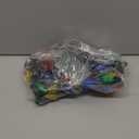 2 Pack 100LED C6 Christmas Lights Battery Operated, 16.4FT C6 Christmas Lights Battery Powered with Timer, 8 Modes, Waterproof for Outdoor Garden Patio Indoor Xmas Tree Bedroom Party, MultiColor