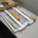 Regalo Safety 29-49" Easy Step Extra Wide Baby Gate for Doorways & Bottom of Stairs, Pressure Mounted Safety Gate with Door for Babies, Toddlers & Pets, White