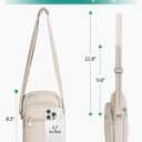 Small Crossbody Bags for Women, Puffy Mini Cross body Cell Phone Shoulder Purse Bag Handbag Travel Wallet with RFID Blocking