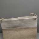 Large Woven Laundry Basket Hamper,60L Cotton Rope Storage Bin for Blankets,Toys and Clothes, Decorative Tall Nursery Hamper for Living Room, Baby Nursery, Bathroom and Bedroom, Brown