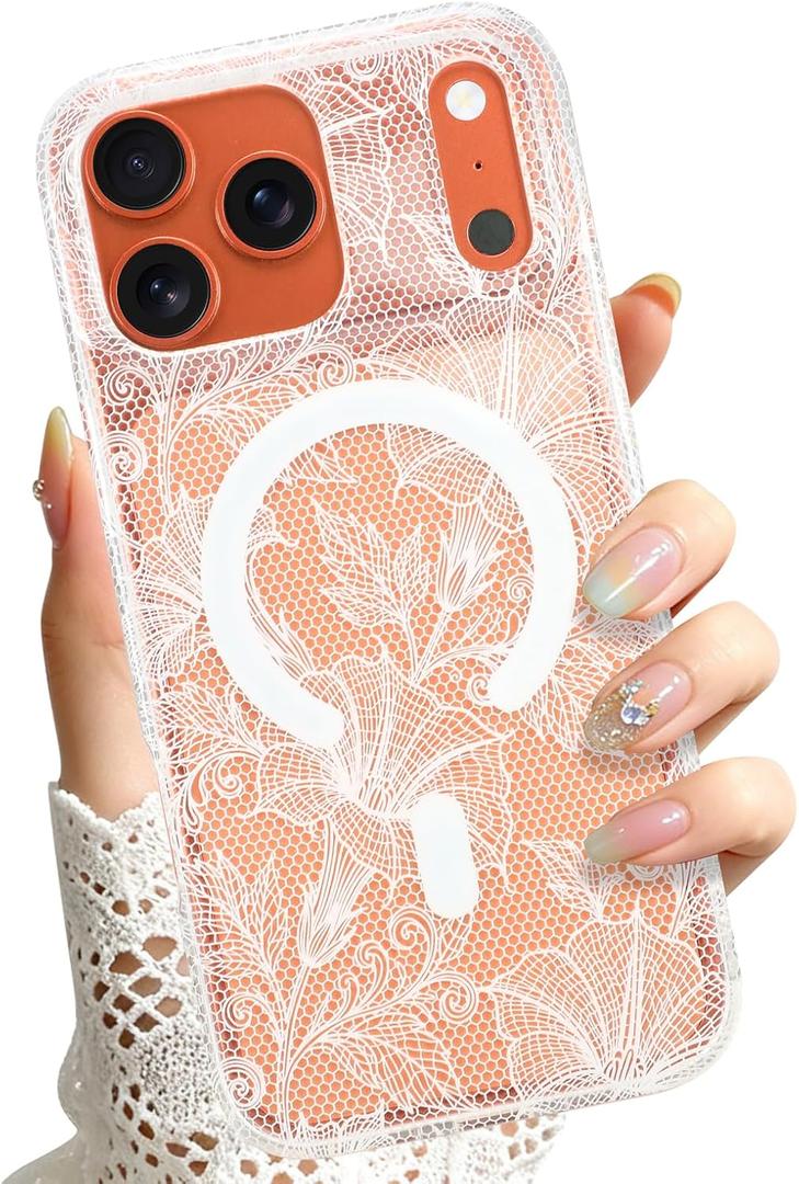 Magnetic for iPhone 17 Pro Case, Flower
