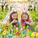 24PCS Mini Plush Animals Toys for Easter Eggs Fillers, Easter Egg Hunt Easter Basket Stuffers for Kids Toddlers, Easter Gifts for Easter Classroom Prizes, Party Favor