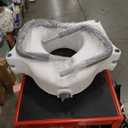 Carex E-Z Lock Raised Toilet Seat with Handles - 4.5 Inch Toilet Seat Riser with Arms, Toilet Riser Fits Most Toilets, Elongated or Round, Toilet Seat Lifter, White