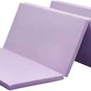 KaRaDaStyle Gymnastics Mat Folding Stretch Mats 75"x31"x1.2" Exercise Muscle Training Children Play Horizontal Bar Mat Yoga Sports Soundproof Home Use (Purple/5-fold)