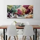Boho Abstract Wall Art For Living Room Colorful Tree Canvas Art Wall Decor Artwork Prints Painting 20" X 40" Canvas Picture For Bedroom Office Aesthetic Wall Decor Modern Salon Ready to Hang Artwork