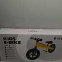 Electric Bike for Kids, Electric Balance Bike for Ages 3-8 Years Old,Kid Electric Motorcycle with 2 Speed Modes,Push-Button Brakes,12 Inch Dirt Off-Road Tire and Adjustable Seat