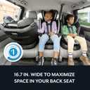 Evenflo Revolve360 Slim 2-in-1 Rotational Car Seat with Quick Clean Cover (Stow Blue)