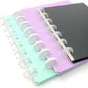 33pcs DIY Discs For Disc bound Notebook Planner Accessories Expander Disc fits for Tul, Levenger, Arc, Happy Planner, Talia(Super Clear White Clear Mixed,1.26inch/32mm)