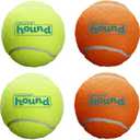 Outward Hound Squeaker Ballz  Squeaky Tiny Tennis Balls for Small Dogs Under 15 lbs, Fetch & Training, X-Small (1.5"), 8-Pack
