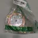 Vintage Mini Analog Table Clock, Silent Crown Table Clock with Hand-Painted Metal Body and Battery Operated Non-Ticking Core for Shelf, Living Room, Bedroom, Bedside, Desk (Pink)