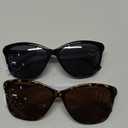 Premium Bifocal Reading Sunglasses for Women, Retro Cateye Sun Readers UV400 Protection, Classic Shades Black & Tortoise (1 Black & 1 Tortoise, 2.50)