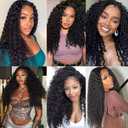 Noealight Kinky Curly Human Hair Bundles 20 20 20 Inch Curly Wave 3 Bundles Human Hair Double Weft Unprocessed Brazilian Remy Hair Extensions Quick Weave Deals