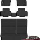 GINOWY-Floor Mats & Cargo Liner Set for Mazda 2024 2025 2026 CX-90 & CX90 PHEV (Fit for 7 & 8 Seats), TPE All Weather Mats Floor Liners Waterproof Trunk Mat Car Accessories CX90