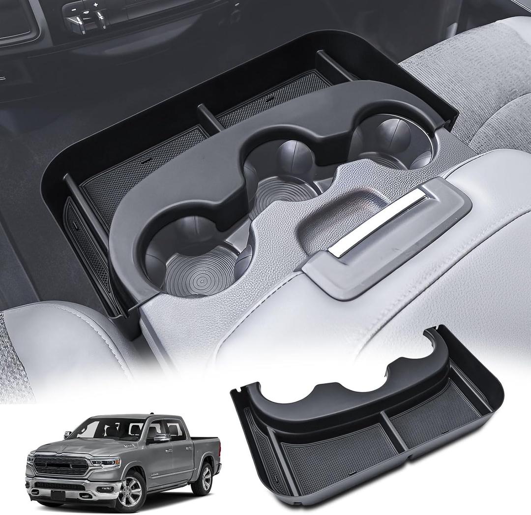 Cup Holder Center Console Organizer for 2013-2024 Dodge RAM Accessories