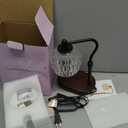 Candle Lamp with Timer & Dimmer - Height Adjustable for Scented Candles, with 2 * 50W Bulbs - Home Decor Gift for Mothers Day (Black)