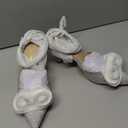 DREAM PAIRS Kitten Heels Rhinestone Bow Ankle Strap Stiletto Pointed Closed Toe Heels for Women Pumps Wedding Bridal Party Dress Shoes (8, Silver)