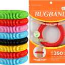 24 Pack Mosquito Bracelets, Mosquito Bracelets Outdoor for Adults and Kids, Individually Wrapped DEET-Free Waterproof Bands