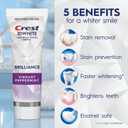 Crest 3D White Teeth Whitening Toothpaste for Adults, 4.6oz, 3 Pack, Stain Remover, Cavity Protection Fluoride Toothpaste, Strengthens Enamel, Faster Whitening, Brightens Teeth, Travel Size