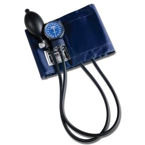 Labtron Manual Blood Pressure Monitor  Adult Size, Blue BP Cuff with Aneroid Gauge and Carry Case