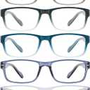 Gaoye 2.25 Professional Reading Glasses for All Day - Computer Readers with Blue Light Protection - Value Pack