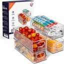 ClearSpace Plastic Pantry Organization and Food Storage Bin  Great Kitchen Storage  Fridge Organizer Bins  4 Pack
