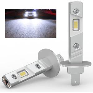 H1 LED Bulb 6500K White Light Fog Lamps 1:1 Mini Size No Adapter Required EMC Fanless H1LL Plug and Play 2pcs H1 LED Bulb 6500K White Light Fog Lamps 1:1 Mini Size No Adapter Required EMC Fanless H1LL Plug and Play 2pcs