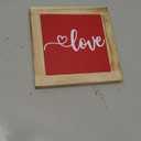 Love Sign, Wooden Box Signs for Home, Table Decor Art, Love Heart Sign, Tabletop Decor for Valentines Day, Romantic Bedroom Decors, Signs for Dining Room Bedroom