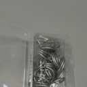 Hotop 30 Pcs Metal Drapery Curtain Rings 0.98/1.26/1.65 inch Interior Diameter and 30 Pcs Hanging Curtain Drapery Pin Hooks for Window Door Shower(Matte Silver,32 mm)