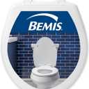 Bemis 730SLEC Slow Close Toilet Seat, Easy Clean Hinges and Durable Plastic Seat, Made in USA, Round, White