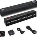 Pyle 2-Channel Tabletop Soundbar Digital Speaker System - Digital Amplifier with DSP Streaming Tabletop Stand Mount TV Digital System with AUX/Optical In/USB In/HDMI (ARC), LED Display