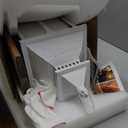 NEEDOMO Lanterns Decorative Outdoor & Indoor, Set of 3 Outdoor Lanterns for Porch, Vintage Candle Lantern Decor for Living Room, Fireplace, Kitchen Dining Table, Patio, Garden, Wedding, White (White-24"/18"/12"h)