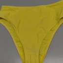 RELLECIGA Women's High Cut Bikini Bottom (Large, Lemon Yellow)