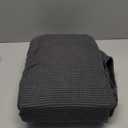 100% Cotton Blankets Queen Size for Bed - Waffle Weave Blankets for Summer, Lightweight and Breathable Soft Woven Blanket for Spring, (Dark Grey, Queen (90" x 90"))