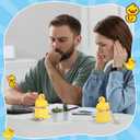 Simgoing 3 Pcs Quacking Duck Keychain Fidget Rechargeable Duck Keyboard Keycaps that Quack Fidget Keychains Fun Stress Anxiety Reliever Sensory with Colorful Lights Christmas Stocking Stuffers