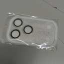 Choiche Compatible for iPhone 17 Pro Max Camera Lens Protector, Bling Camera Cover with 9H Tempered Glass Lens Screen Protector Metal Ring Decoration Accessories 6.9-inch (Glitter-Silver)