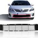 Front Center Bumper Lower Grille Corolla Black Direct Insert Replacement Grill Compatible with Toyota Corolla Sedan 4-Door 2011-2013 5311202280 TO1036125