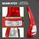munirater Tail Light Tail Lamp Left Side Assembly Halogen Replacement for CRV 2007-2011