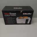 Mueller UltraToast Full Stainless Steel Toaster 4 Slice, Long Extra-Wide Slots for Bagels and Waffles, 6 Browning Levels, LED Display, Cancel/Defrost/Reheat Functions & Removable Tray, Kitchen Gadgets