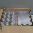 WIKDAY Plastic Egg Cartons 60 Pack 12 Count Cheap Bulk Clear Dozen Reusable Empty Egg Containers for Chicken Eggs Storage with Date Tracking Stickers Egg Care Instructions