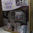 Regalo Safety 192" Super Wide Baby Gate & Play Yard, 2-in-1 Adjustable Playpen for Babies, Toddlers & Pets, Includes Wall Mount Kit, Plastic, Gray