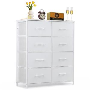 5-Drawer Dresser for Bedroom, Anti-Tip Wide Storage Organizer Fabric