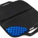 FOMI Premium All Gel Portable Seat Cushion | (15" x 17") | Comfortable Orthopedic Pad for Car, Office Chair, Wheelchair, Plane, or Home | Pressure Sore Relief, Prevents Sweaty Bottom | Foldable