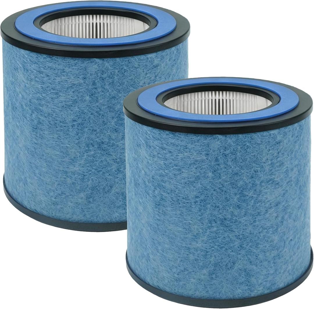 HP152 NeverChange Replacement Filter Compatible with Shark Air Purifier HP152, HP153, HP100, HP102, HP132, HP102PET and 3-in-1 Models HC450 HC451 HC452 HC455, Part #HE15FKPET, 2 Pack