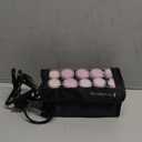 Remington Compact Ceramic Dual Voltage Hot Rollers for Long and Short Hair, Hair Setters, Hair Curlers, 1-1 " Purple/Black, 10 Piece Set