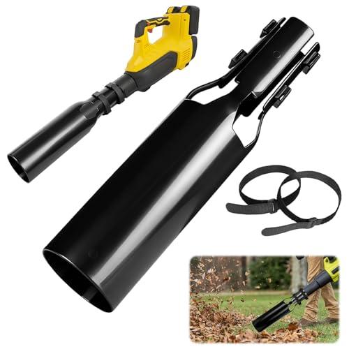 Leaf Blower Air Booster, Air Flow Booster for Blower, Turbo Nozzle Extension Boosts Universal Cordless High-Flow Airs Boost Attachment, Speed & Power for Yard, Lawn, and Driveway Cleanup (Black)